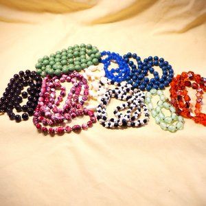 ~~~ Beaded NECKLACES (8) ~~~ One Price ~  Lengths Below